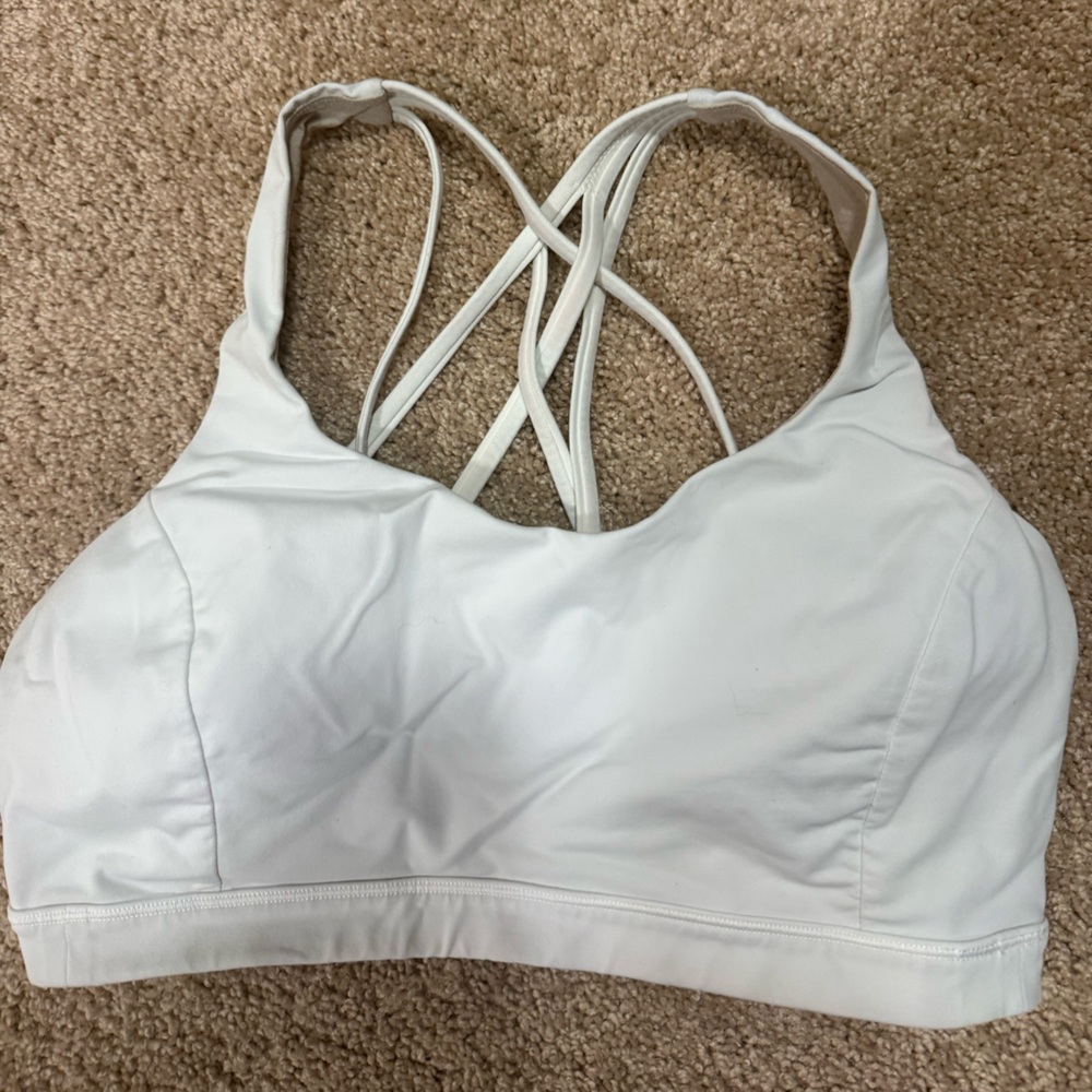 lululemon athletica free to be White Strappy Sports Bra